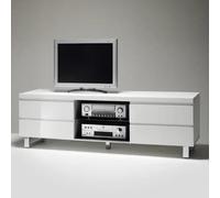 sydney high gloss tv stand in white with 4 drawers
