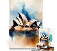 Sydney Opera House 1000 Pieces Puzzles for Teenagers Boost Recall Relaxing Fun Accurate Edge Thoughtful Gift (38x52cm)