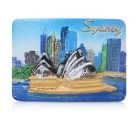 Sydney Opera House 3D Souvenir Fridge Magnet, 7 cm x 5.1 cm, Australian Landmark Collectible