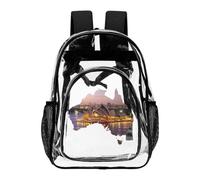 Sydney Opera House Australia Map Clear Backpack Transparent Heavy Duty Bag