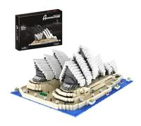 Sydney Opera House Building Set for Adults, 4131 PCS Architecture Mini Micro Building Bricks Model, STEM Educational Toy, Home Office Decor Gift for Birthday Christmas