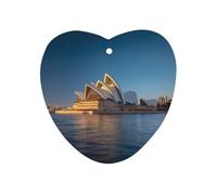 Sydney Opera House Car Air Freshener Aromatherapy Tablets Hanging Scented Cards for Rooms Bathrooms Wardrobe Love form