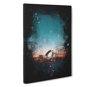 Sydney Opera House in Australia Abstract Paint Splash Canvas Print for Living Room Bedroom Home Office Décor, Wall Art Picture Ready to Hang, 30 x 20 Inch (76 x 50 cm)