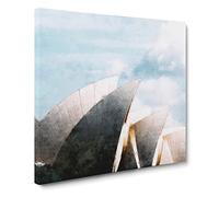 Sydney Opera House in Australia Canvas Print | Gallery Wrapped 30mm Frame Wall Art | 14x14 inches | Ready to Hang | Abstract Picture | Living Room Bedroom Lounge Office
