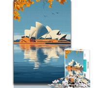 Sydney Opera House Jigsaw Puzzles for Teenagers 1000 Piece,Educational Games Home Decoration Suitable for Desktop Decoration (50x75cm)