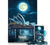 Sydney Opera House Night Jigsaw Puzzles for Teenagers 1000 Pieces Logic Game Home Pastime Precise Cut Festival Gift (50x75cm)