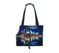 Sydney Opera House Printed pet Shoulder Bag - Foldable Design, Small cat and Dog Travel Bag