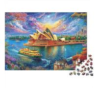 Sydney Opera House Puzzle 1000-Piece for Adults And Kids, Difficult Jigsaw Puzzle, Challenging & Relaxing Gift 52x38cm/1000pcs