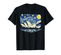 Sydney Opera House Starry Night Style Australia Landmark T-Shirt