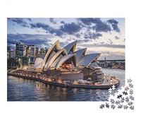 Sydney Opera House Waterfront View 1000 Piece Jigsaw Puzzle for Adults Night Scene Relaxation 38x26cm/1000pcs