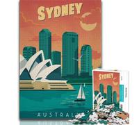 Sydney Puzzles 1000 Pieces for Adults,Challenging Game And Family Play for Is Ideal As A Gift for The Whole Family 75x50cm