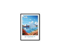 Sydney Travel Poster, Sydney Travel Print, Australia Print, Travel Decor, Popular Print, Birthday Gift, 6x4/7x5/8x10/A3/A4 (6x4 Inches Unframed)