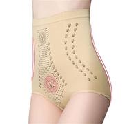 Sydry IONSTech Unique Fiber Restoration Shaper, Graphene Honeycomb Tummy Control High WAIS Body Shaping Briefs (Beige,M)