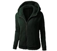 SYDUZAX Fleece Jackets for Women UK Zip Up Hoodie Sherpa Lined Hooded Sweatshirt Sale Plain Winter Plush Warm Jacket Zipper Coats Open Front Cardigans Ladies Fluffy Hoodies Casual Outwear