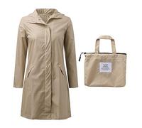 SYDUZAX Packable Waterproof Jacket Womens Packaway Rain Coats Women Waterproof Poncho Lightweight Breathable Windbreaker Outdoor Rain Jacket Long Sleeve Drawstring Zipper Hooded Windproof Raincoat