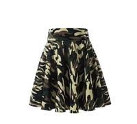SYDUZAX Pleated Skirts for Women UK Camouflage A Line Skater Skirt High Waist Mini Short Skorts Sport Skirts Workout Running Tennis Skirt Adult Teen Girls Mini Skirt Camo School Skirt