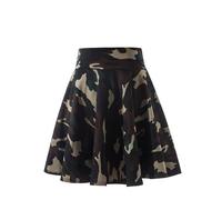 SYDUZAX Pleated Skirts for Women UK Camouflage A Line Skater Skirt High Waist Mini Short Skorts Sport Skirts Workout Running Tennis Skirt Adult Teen Girls Mini Skirt Camo School Skirt