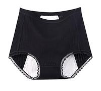 SYDUZAX Women's Period Pants Underwear Ladies Leakproof Menstrual Underwear Full Back Coverage Comfy Stretchy Cotton Knickers Postpartum Protective Briefs Plus Size Multicolor