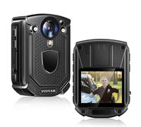 SYDYAM 4K Body Camera, 11-13Hrs Battery Body Cameras with Audio and Video Recording, H.265 Video Code Body Cam for Security Guard Train Conductor Delivery Driver Waiter (128GB)