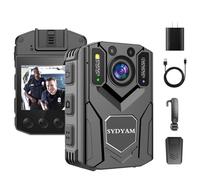 SYDYAM Z5 2K Body Camera, 64GB Memory, 8-12H Video Recording, IP67 Waterproof Body Cameras with Audio and Video Recording, Body Cam for Police Hiking Meeting Security Guard Daily Patrol