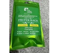 Syed Haider Limited, Rosin Filter Bags, Premium Nylon Food Grade 15 Bags, 160 Micron 2.5 x 4.5 inch Mesh Bags for Flowers, Leafs, Plants & Tea Bags Filters