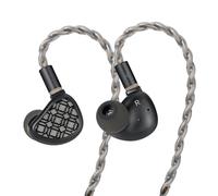 syeindunce Kefine Arnar Hybrid Wired IEMs, 14.5mm Planar Magnetic + Knowles BA Driver, Interchangeable Tuning Nozzles and Modular Plug, Hi-Fi in-Ear Monitors (Black, 3.5+4.4mm Interchangeable Plugs)