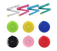 SYEYCW 10 Pcs Measuring Tape Body, Retractable Tape Measure, Double Scale 150CM and 60Inch, Sewing Accessories, Measuring Tools, for Body, Chest, Waist, Sewing, Clothing Craft