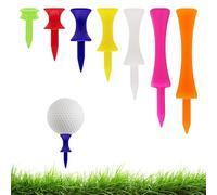 SYEYCW 105 Pcs Golf Tees Plastic, Durable Castle Golf Tees, Mixed Sizes Golf Tee, Portable Reusable Winter Golf Tees, Small Castle Tees in Multiple Colors (25mm, 31mm, 37mm, 46mm, 51mm, 59mm, 70mm)