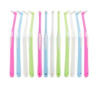 SYEYCW 12 Pcs Single Tufted Toothbrush, Orthodontic Toothbrushes, Interspace Toothbrushes, Soft Single Tufted Toothbrush for Detail Cleaning and Orthodontic Braces, for Sensitive Gums Deep Cleaning