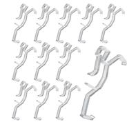 SYEYCW 12 Pcs Valance Clips, Clear Plastic Hidden Retainer Holder for Window Blinds, Universal Retainer Holders, for Wood or Faux Wood Horizontal Blinds, Easy Snap-on Valance Mounting Brackets