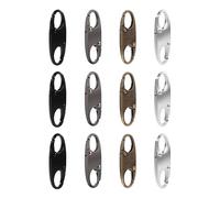 SYEYCW 12 Pcs Zipper Clips Anti Theft Deterrent, Double Opening Small Zipper Clips Anti Theft S Pull Locks, for Backpacks, Camping, Fishing, Traveling, Outdoor Sports