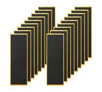 SYEYCW 18 Pcs Foam Grip Tape Fingerboard, 110 x 38mm Adhesive Fingerboard Stickers, Black Foam Skateboard Grip Tape Stickers, Non Slip Finger Skateboard Tapes, for Fingerboards