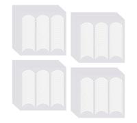 SYEYCW 1920 Pcs French Manicure Nail Stickers, 40 Sheets French Tip Stickers, Self-Adhesive Nails Strips, Half-Moon Shape Nail Art Tips, Fingertip Nails Stencil, for Manicure Decoration DIY Tools