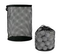 SYEYCW 2 Pcs Golf Ball Bag, Large Ball Mesh Bags, Organizer Sack with Drawstring Cord Lock Closure, Mesh Storage Pouch Accessories, for Golf Courses, Shcool, Fitness Clubs, Camping, Traveling