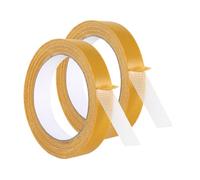 SYEYCW 2 Rolls Double Sided Super Sticky Fabric Tapes, 0.78IN x 32.8FT Clear Double Heavy Duty Stick Tape, Multifunctional Extra Strong Self Adhesive Tape, for Carpet, Wall, Floor, Mat, DIY Crafts