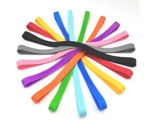 SYEYCW 20 Pcs Large Silicone Elastic Bands, Thick Elastic Bands, Colorful Rubber Bands, Elastic Rubber Wrapping Bands, for Office Supply, File Folders, Books, Art, School, Home, Cooking, Wrapping
