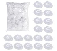 SYEYCW 200 Pcs Clear Ear Covers for Shower, Plastic Ear Protectors Covers for Hair Dying, Waterproof Clear Protectors Showering Caps, for Hair Dye, Shower, Bathing, Salon, Spa, Home, Hotel