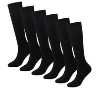 SYEYCW 3 Pairs Compression Socks for Women & Men, Compression Knitted Knee High, Breathable Support Flight Socks, Outdoor Running Stockings, for Sports, Flying, Maternity Pregnancy, Nurses, Travel