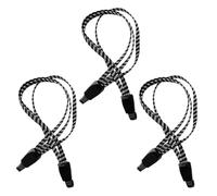 SYEYCW 3 Pcs Bicycle Luggage Straps, 73cm Elastic Bike Straps with Hooks, Elastic Adjustable Bike Lock Luggage Rope, Three-in-one Flat Bungee Cords, for Bicycles, Motorcycles, Camping