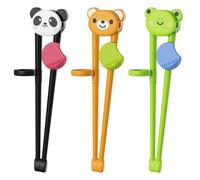 SYEYCW 3 Pcs Kids Chopsticks, Training Chopsticks for Beginners, Reusable Chopstick Helper, Easy to Use, Plastic Childrens Chopstick Helper for Children, Toddler, Beginners, Right or Left Handed