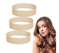 SYEYCW 3 Pcs Natural Wig Grip Band, Non-Slip Headband, Adjustable Elastic Wig Band, Strong Hold Wig Band, Transparent Silicone Headband, for Women Men Fix Accessories Wig in Place