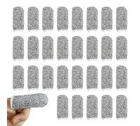 SYEYCW 30 Pcs Finger Protectors, Thumb Guard, Cut Resistant Protection Finger Cots, Reusable Finger Thumb, Non Slip Finger Protectors, for Garden, Kitchen, Work, Sculpture, Agricultural Affairs