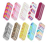 SYEYCW 30 Pcs Mini Nail Files, Professional Double Sided Emery Boards for Nail, Colorful Floral Washable Nail Files, for Shaping Artificial Natural Nails and Extensions Nails Tools for Home and Salon