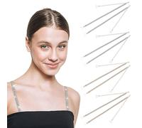 SYEYCW 4 Pcs Diamante Bra Straps, Rhinestone Detachable Bra Straps, Adjustable Non-Slip Glitter Shoulder Strap, Perfect for V Neck, Tank Tops, Halter Dresses, Ideal for Weddings and Events for Women