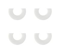 SYEYCW 4 Pcs Flush Valve Seal Washer Set, Clear Cistern Seal Diaphragm Washer, Silicone Replacement Valve Base Sealing, Toilet Flush Repair Diaphragm, Compatible with Toilet Cistern