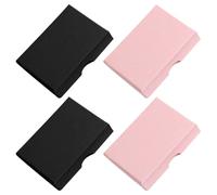 SYEYCW 4 Pcs Jewellery Gift Boxes, Black and Pink Small Jewelry Box Necklace Organizer with Lids, Portable Gift Box, for Necklaces Rings Bracelets Earrings, for Birthday Wedding Party Favors Present