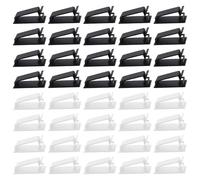 SYEYCW 40 Pcs Cable Tidy Clips, Self Adhesive Cable Management Clips, Cables Management Multi-Purpose Hooks, for Computer TV and Multi Cords Holder Under Desk, for Home, Office, Car, Nightstand, Desk