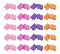 SYEYCW 40 Pcs Nail Buffer Blocks, Mini Double Sided Buffing Block, Professional Nail Sanding Blocks, Buffers Sanding Block Nails Art Tool for Salon, for Salon Home Use, Gel Natural Nails, 4 Colors
