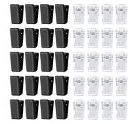 SYEYCW 40 Pcs Self Adhesive Clips, Plastic Tapestry Wall Hanging Clips, Black Clear Spring Photo Clips, Mini Christmas Sticky Clips, for Home Office Decorations Poster, Photo, Paper, Flag, Hanger