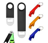 SYEYCW 5 Pcs Multicolor Stainless Steel & Aluminium Bottle Opener Set, 2 Bar & 3 Keychain, Easy to Use, Suitable for Kitchen, Bar, Restaurant & More